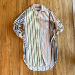 JW Anderson Pinstriped Cotton Shirt Dress